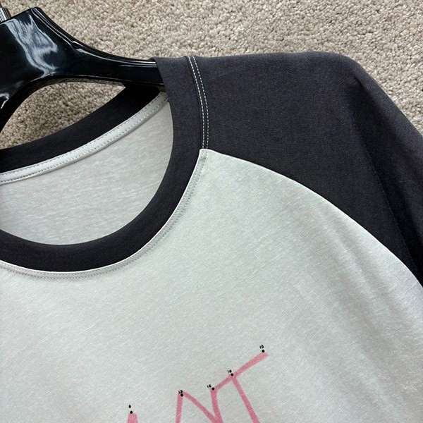 高品質 サンローラン プリント ツートーン コットンジャージー Tシャツ コピー Sah16645